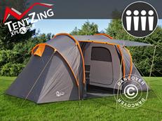 Campingtält TentZing Xplorer familj, 4 personer, Orange/Mörkgrå