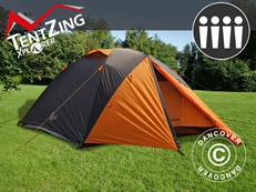 Campingtält TentZing Xplorer, 4 personer, Orange/Mörkgrå